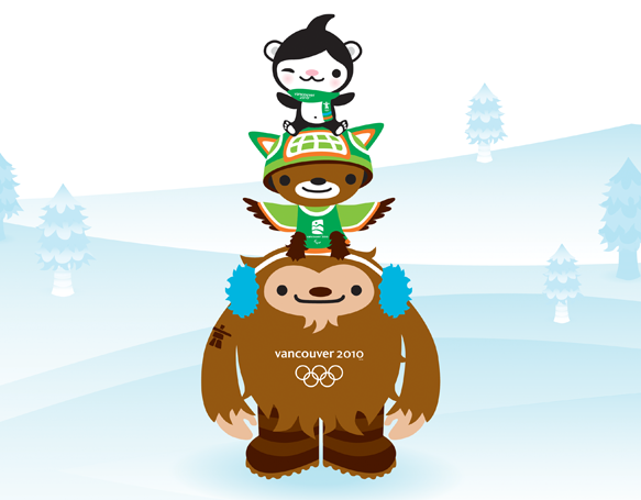 Meomi Vancouver Olympic mascots Quatchi Miga Sumi MukMuk